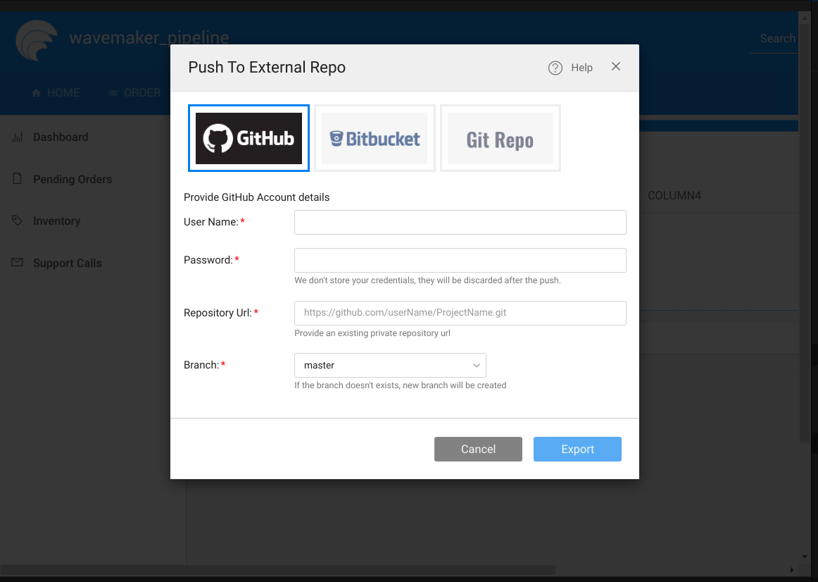 external repo config